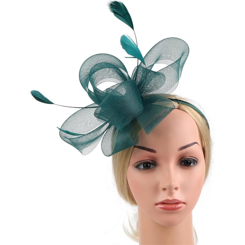 Women Flapper Headband Feather Crystal Vintage Gatsby Party Accessory